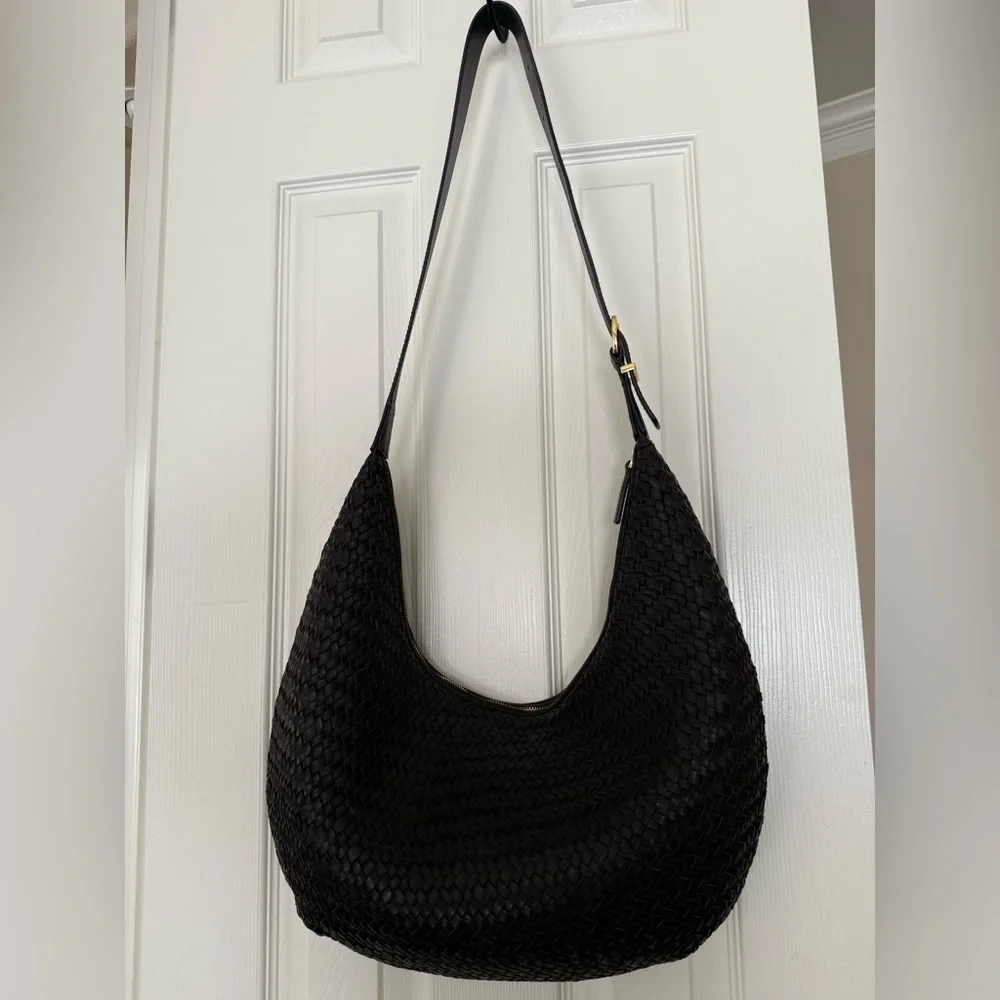 Madewell The Essential Curve Shoulder Bag - Dark Brown - Picture 4 of 14